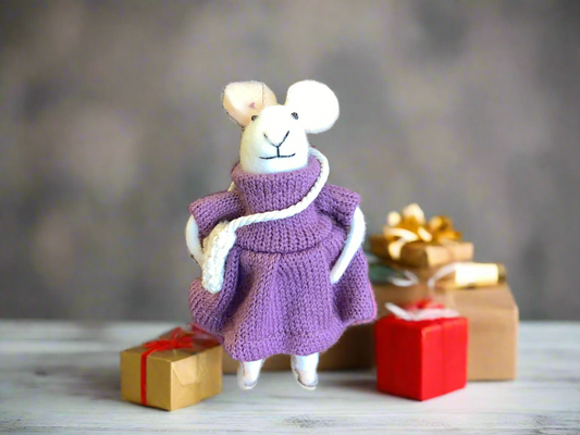 Indaba - Craft Fair Carla Mouse Holiday Ornament