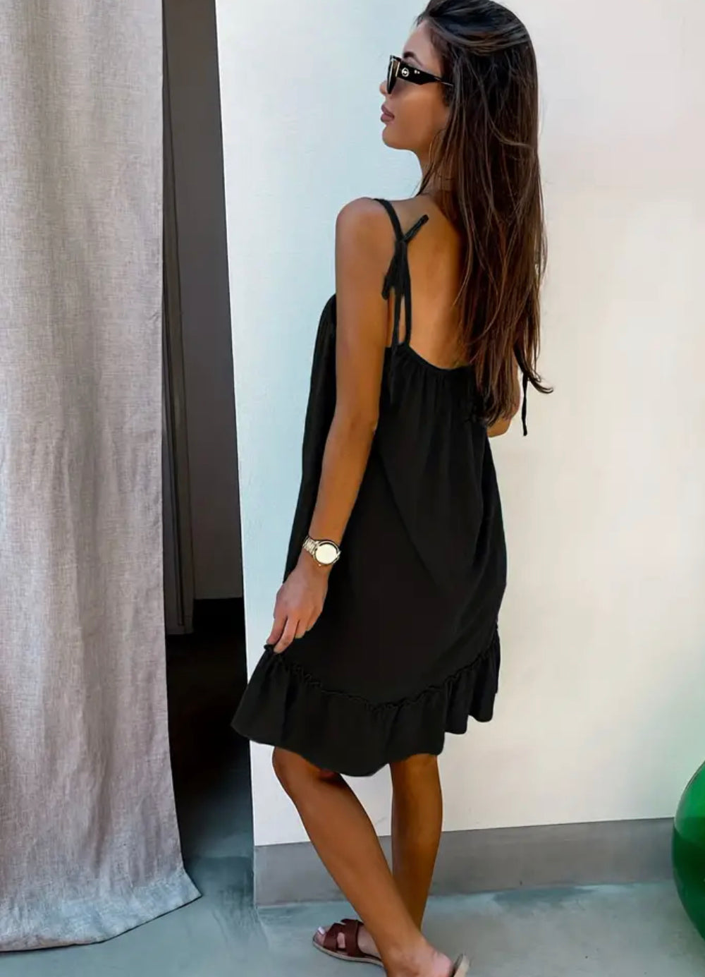 Town & Country - Backless Ruffle Dress