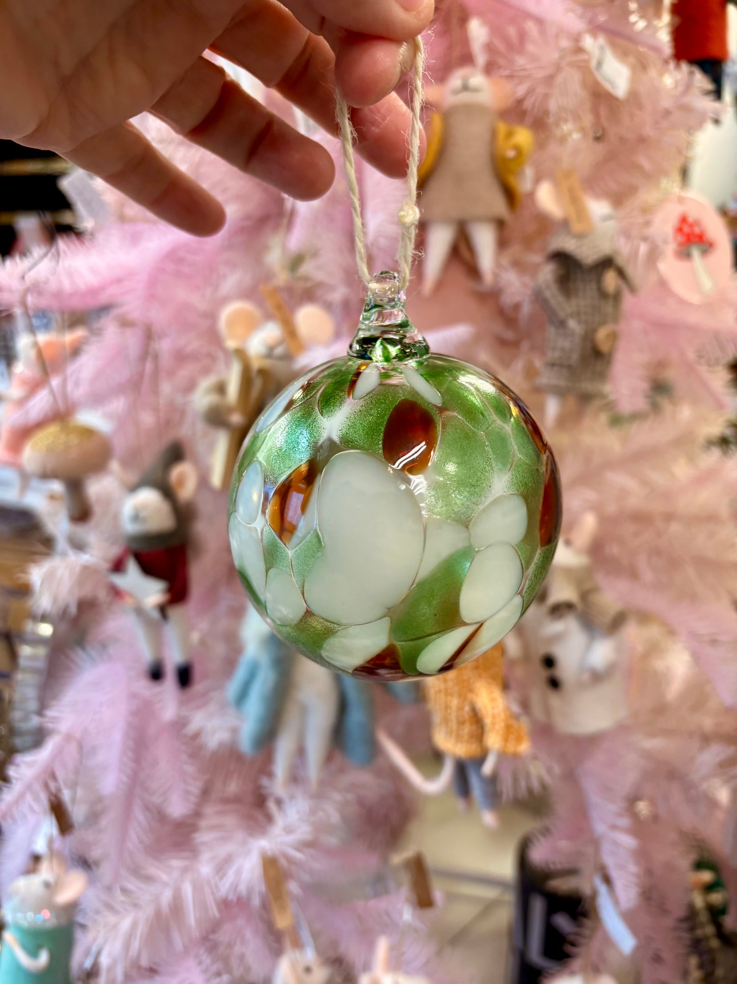 Little fox apothecary~ Glass Christmas ball ornaments