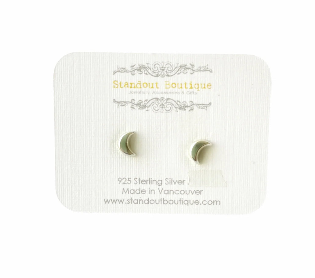 Standout Boutique ~ Tiny Moon Studs