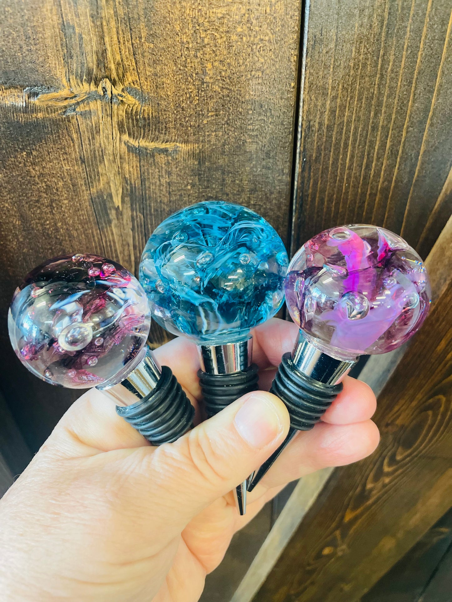 Little fox apothecary glass wine stoppers