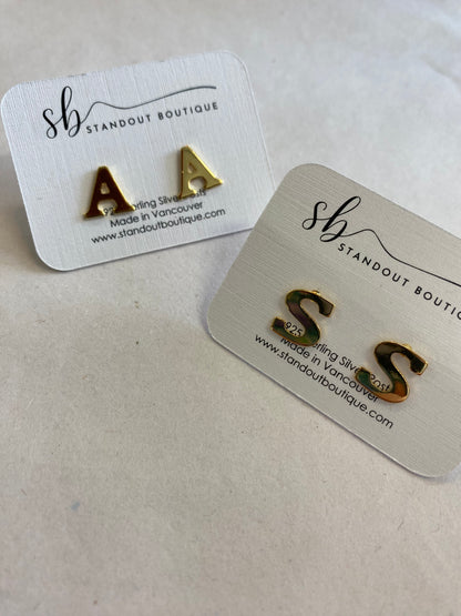 Standout Boutique - Initial Stud Earrings