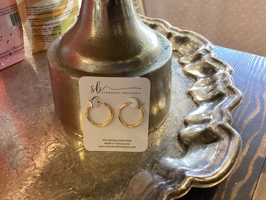 Standout boutique ~ Gold hoop earrings