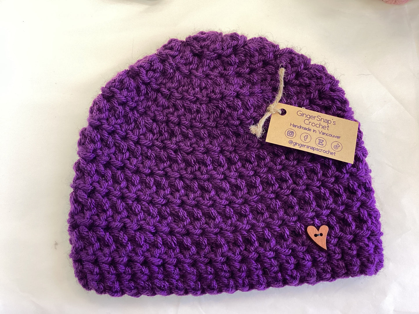 Gingersnaps Crochet - Adult Beanie
