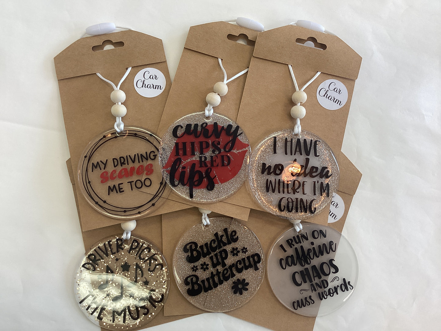 Connie’s Craft Corner- Rear View Mirror Car Charms