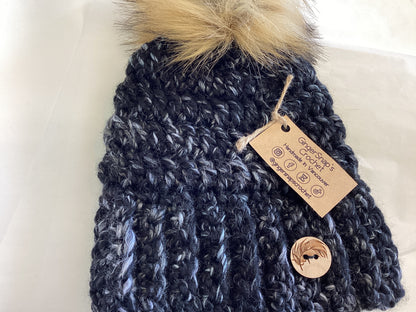 Gingersnaps Crochet - Adult Pom Toque