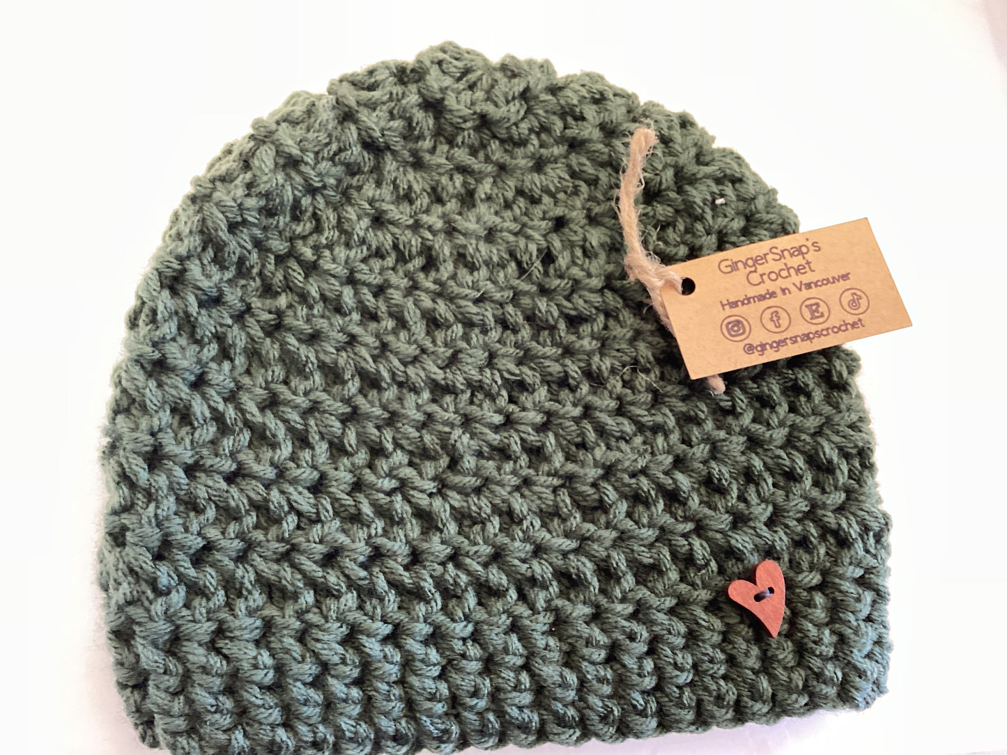 Gingersnaps Crochet - Adult Beanie