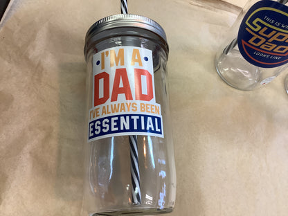 Mason Jar Merchant - Cup With Straw