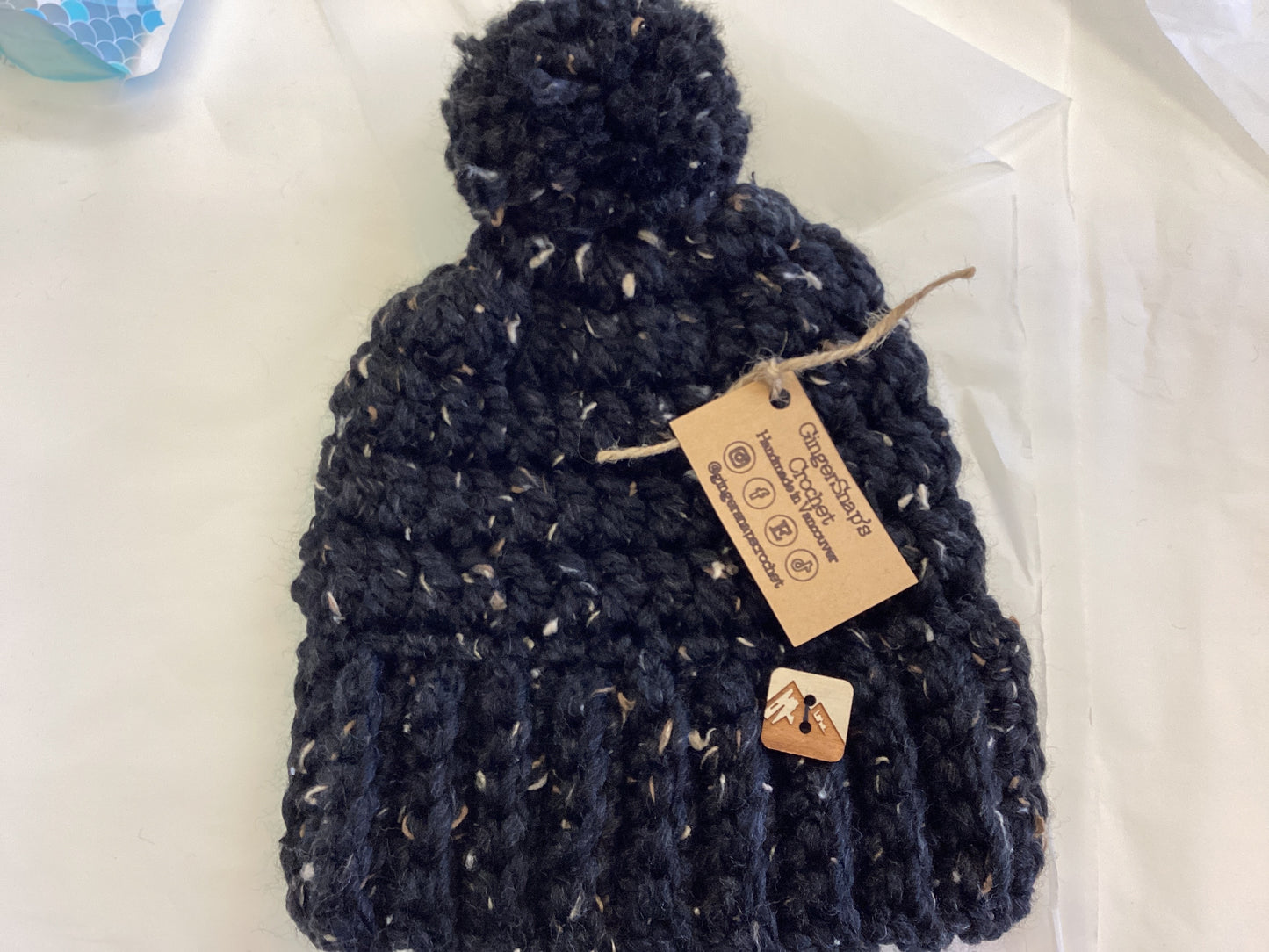 Gingersnap’s Adult Yarn Pom Toque