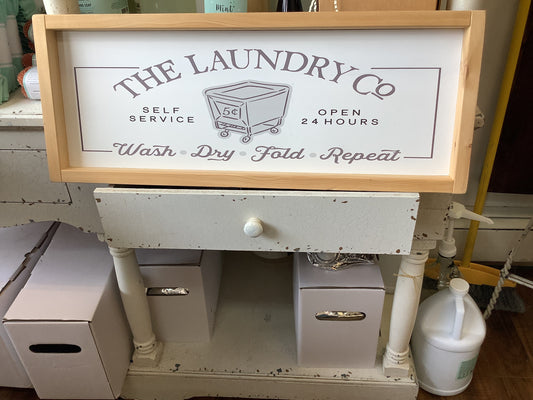 Town & Country- Laundry Sign