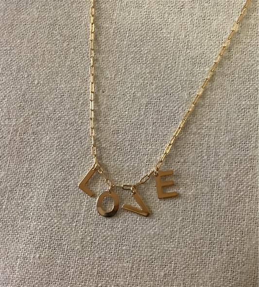 Standout Boutique -LOVE Gold Necklace