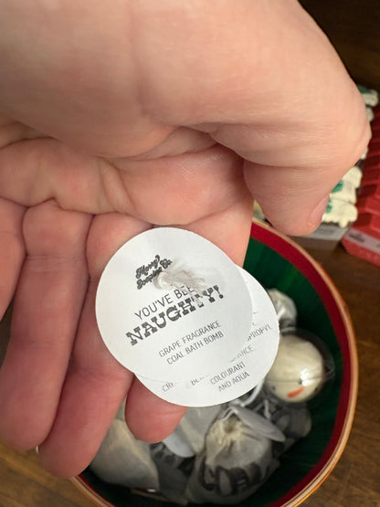 Merry Soaping-Coal Bath Bomb
