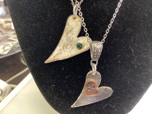 Teaspoon memories ~ Flat Heart Necklace
