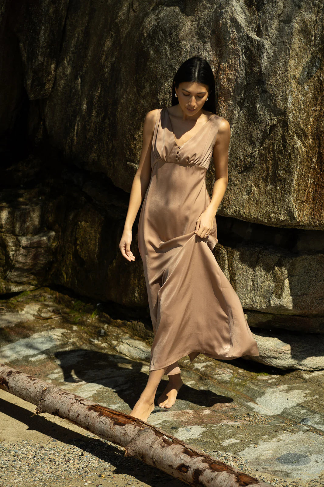 The Roster - Jake Slip Dress - Soft Bronze