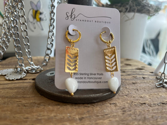 Standout Boutique Dandelion/White Jade Heart