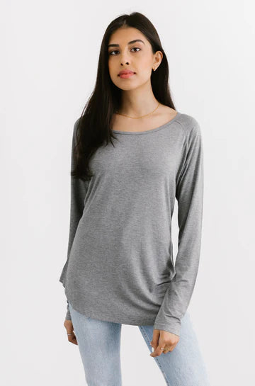 The Roster - Brave & Kind - Long Sleeve Grey Shirt