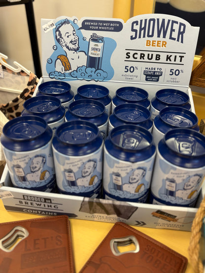 Brodeo drive shower beer scrub kit