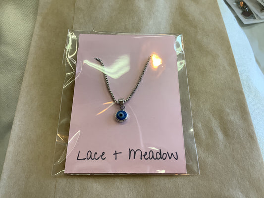 Lace & Meadow  Evil Eye Necklace