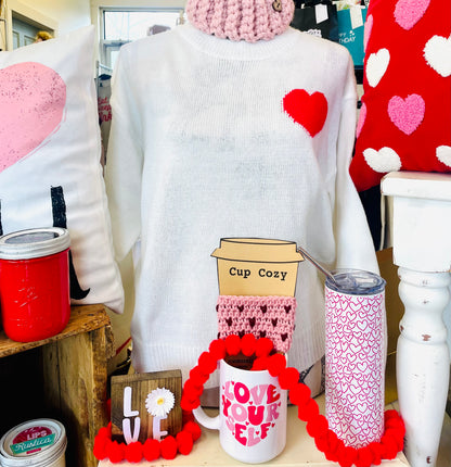 Town & Country - Ladies Valentines Heart Sweater