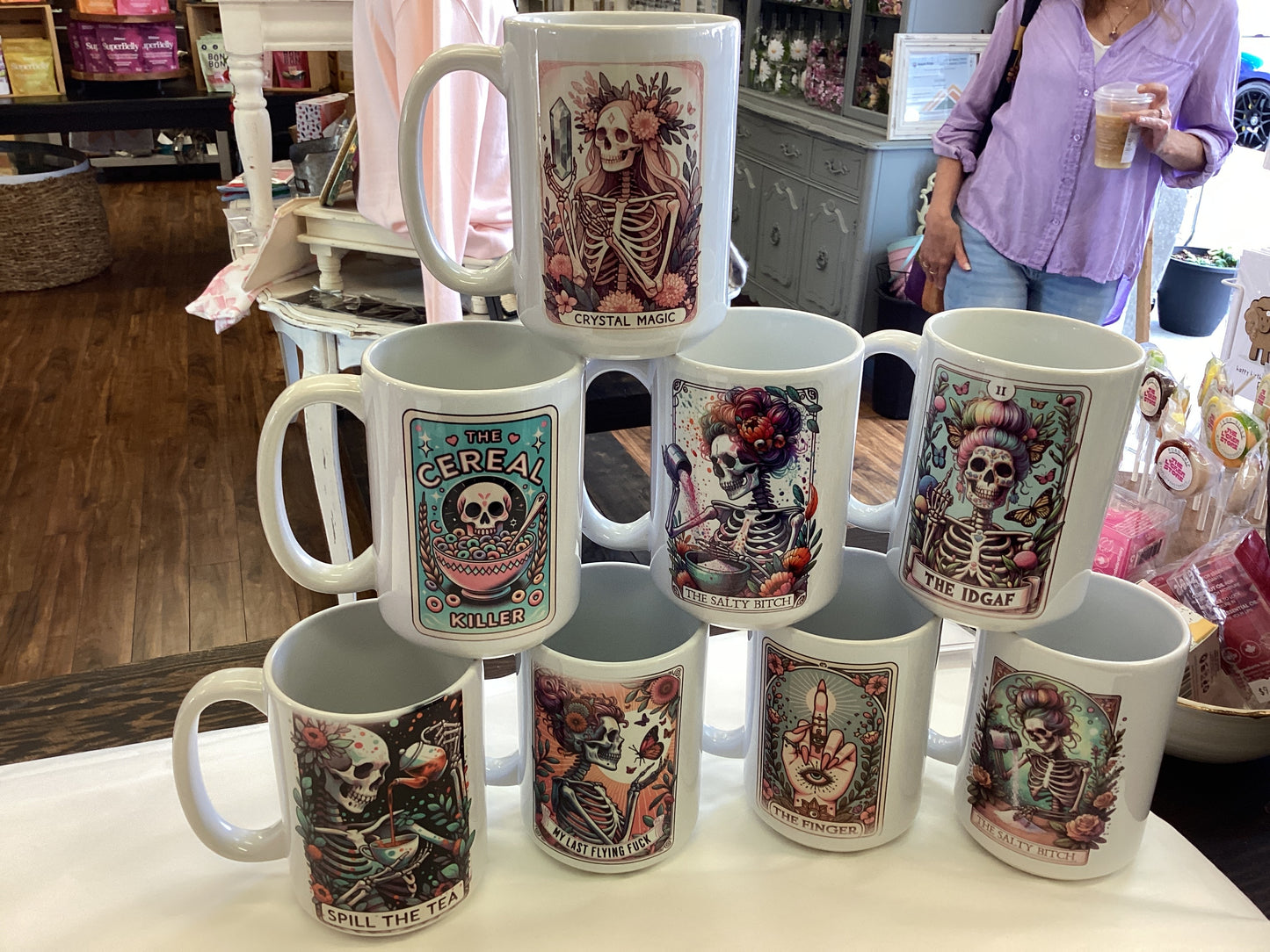 Halloween and tarot mugs