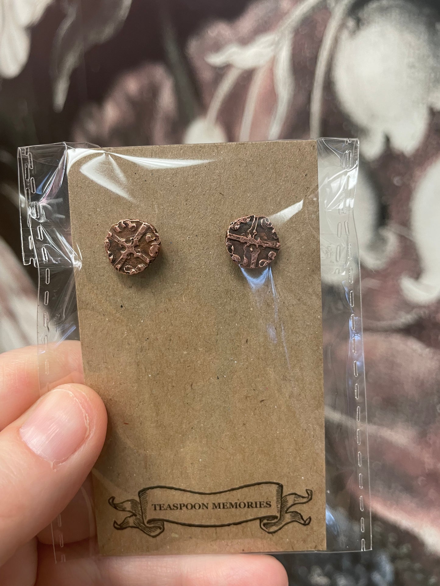 Teaspoon Memories - Copper Stud Earrings