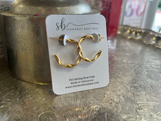Standout Boutique Twisted Hoops