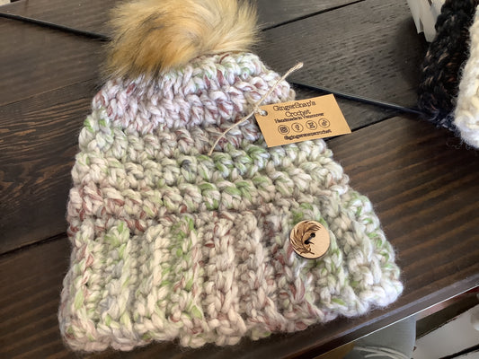 Gingersnaps Crochet - Fern Pom Toque