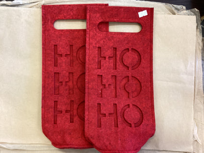 Town & Country - Ho Ho Ho Cutout Wine Bag