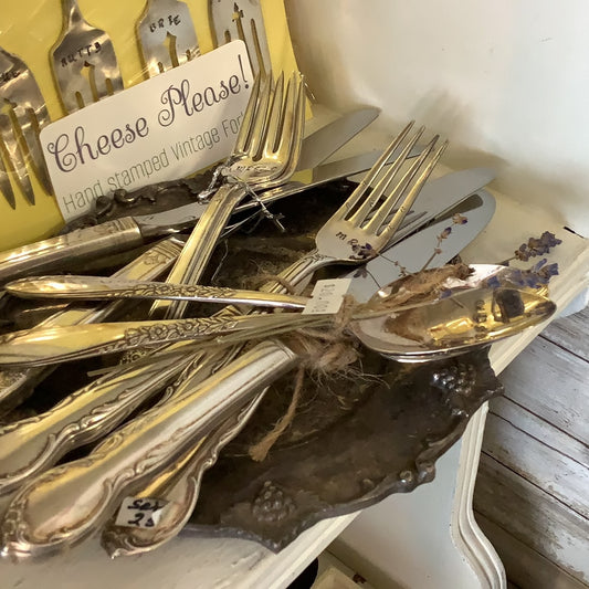 Teaspoon Memories - Mr & Mrs Knife & Fork set