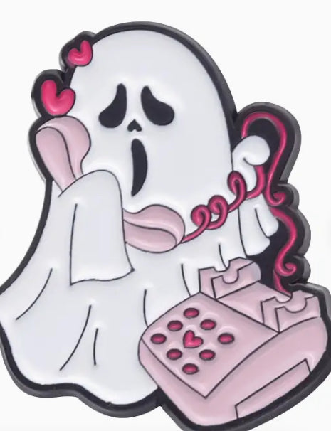 Town & Country - Phone Ghost Enamel Pin