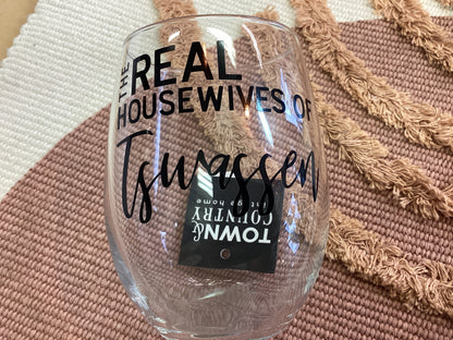 Town & Country -Stemless Wine Glass