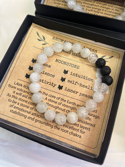 Little Fox Apothecary - Moonstone Diffuser Bracelet