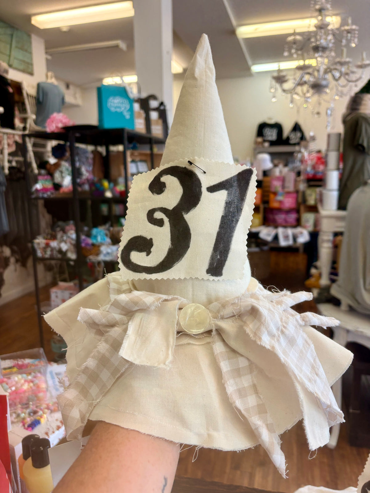 Handmade witches hats.