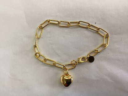 Charm Bar- Bracelet with Heart