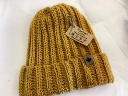 Gingersnaps Crochet - Adult Ribbed Beanie