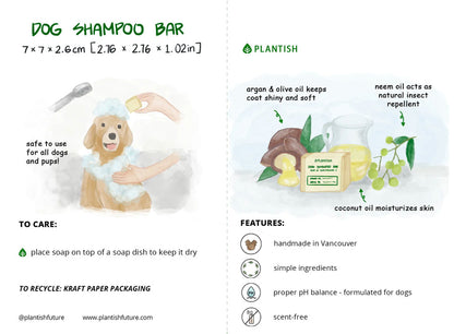 Plantish - Dog Shampoo Bar