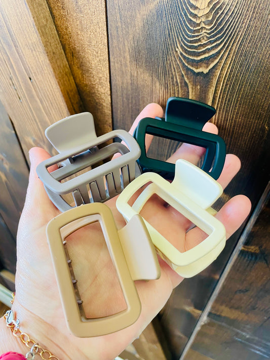 Town & Country ~ square medium hair clips