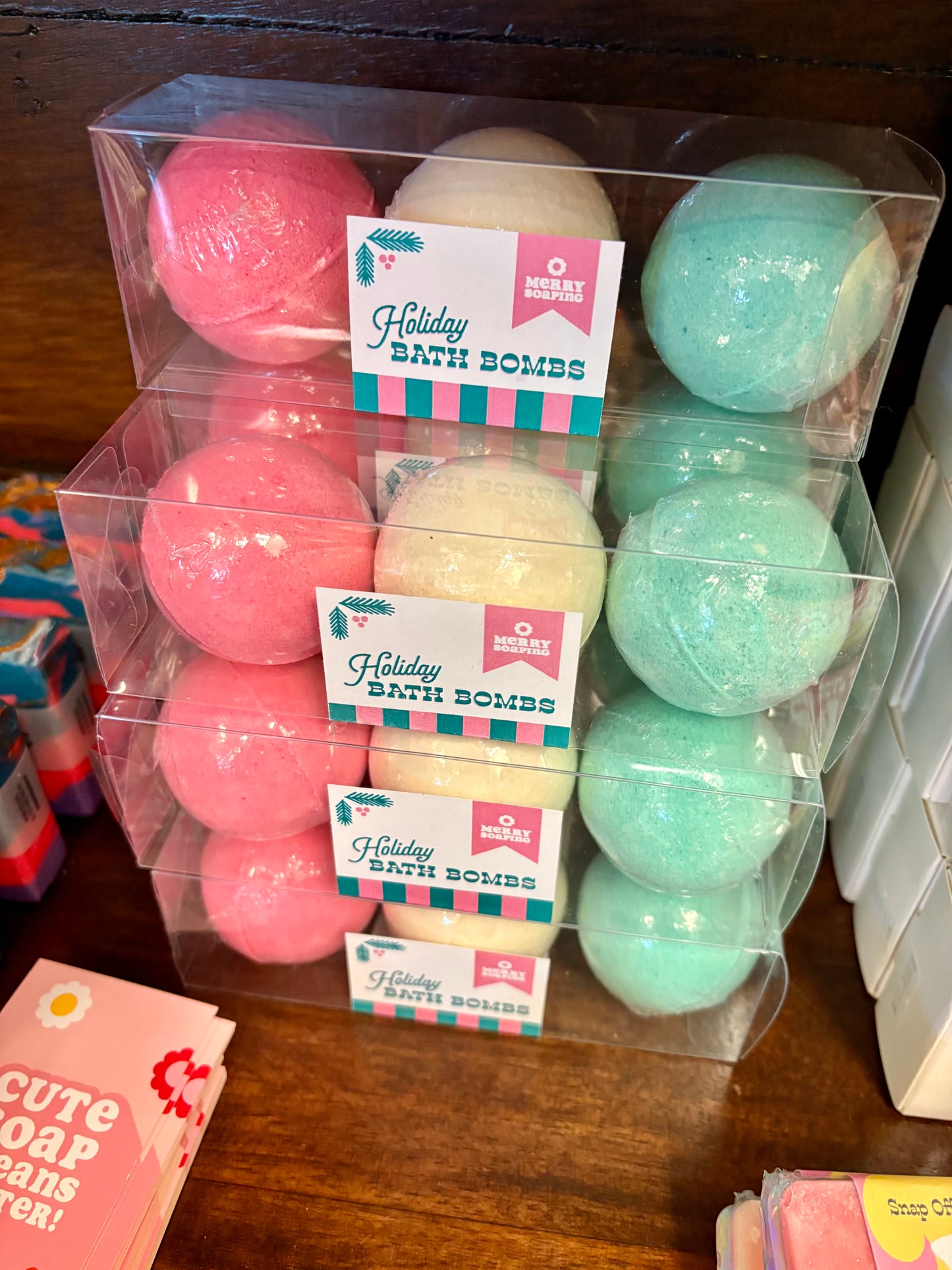 Merry Soaping- Holiday Trio Bath Bomb