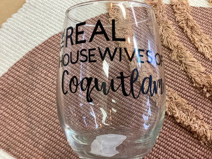 Town & Country -Stemless Wine Glass