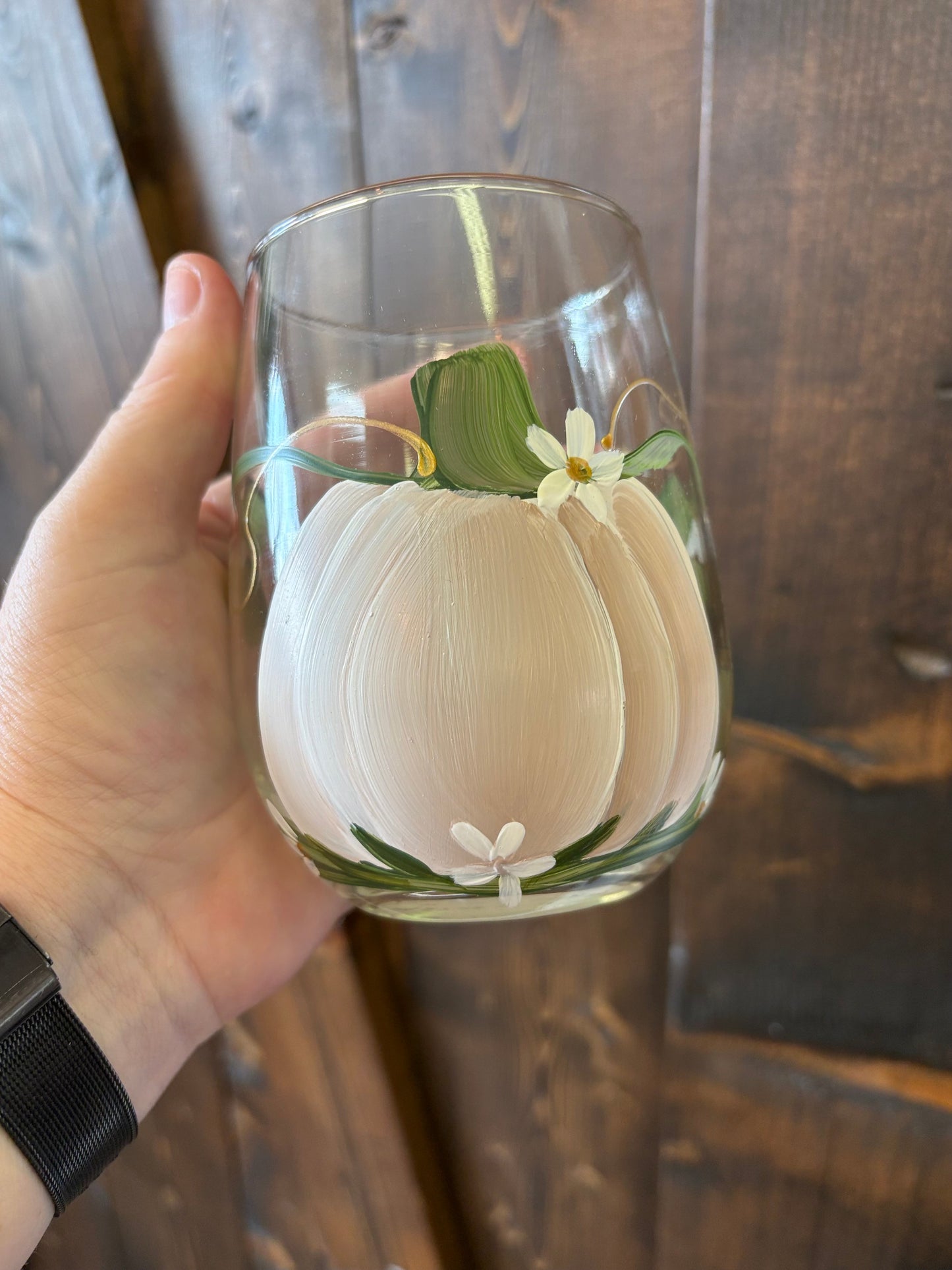 Cc crafts ~ Stemless fall wine glass