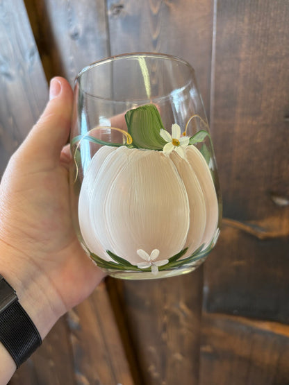 Cc crafts ~ Stemless fall wine glass