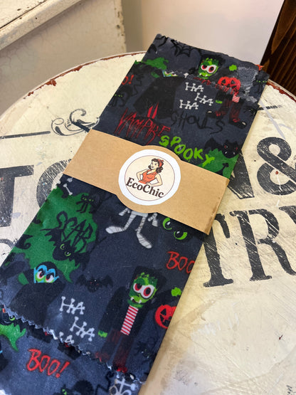 Wax Wraps/ Halloween set of 2