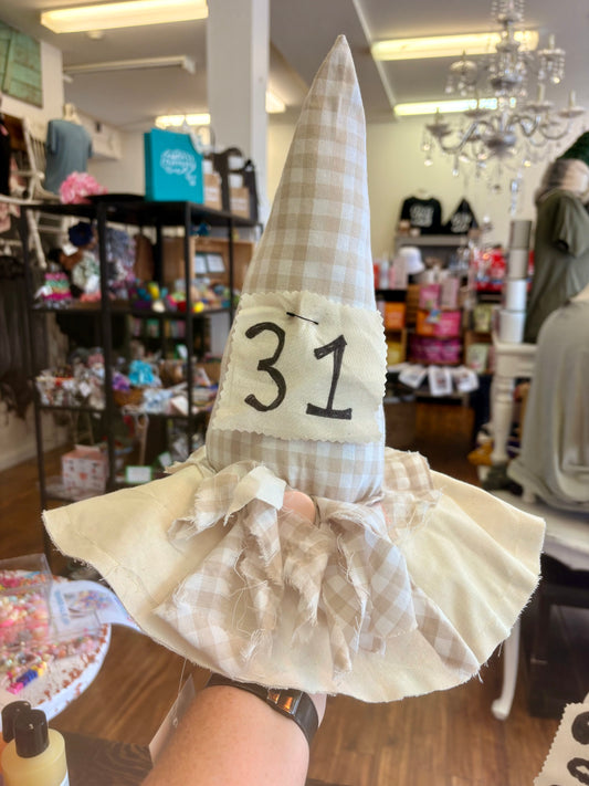 Handmade witches hats.