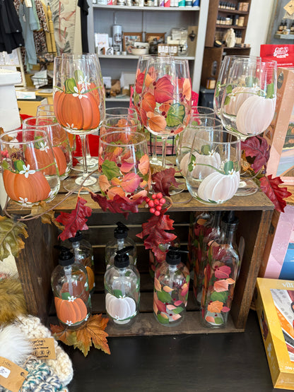Cc crafts ~ Stemless fall wine glass