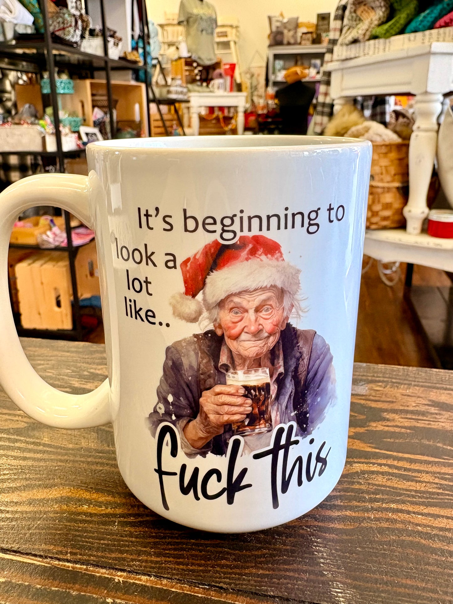 Town & Country ~ Naughty Christmas mugs.