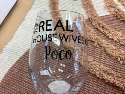 Town & Country -Stemless Wine Glass