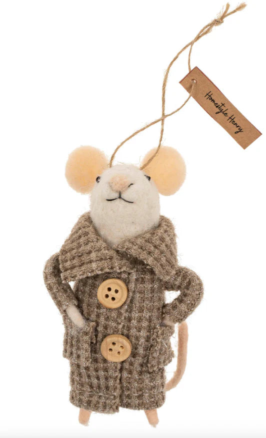 Town & Country - Homestyle Henry Holiday Mouse Ornament