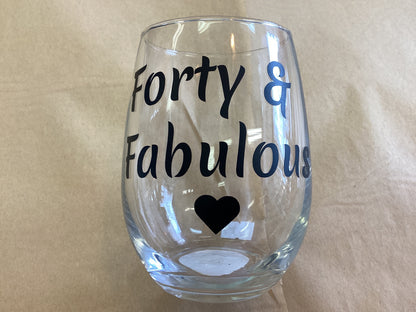 Town & Country -Stemless Wine Glass