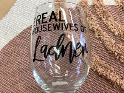 Town & Country -Stemless Wine Glass