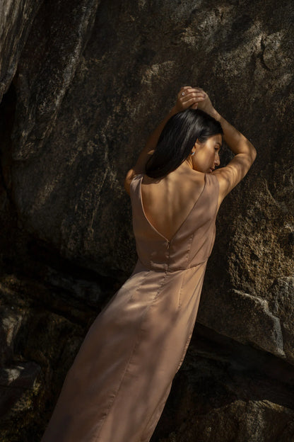 The Roster - Jake Slip Dress - Soft Bronze